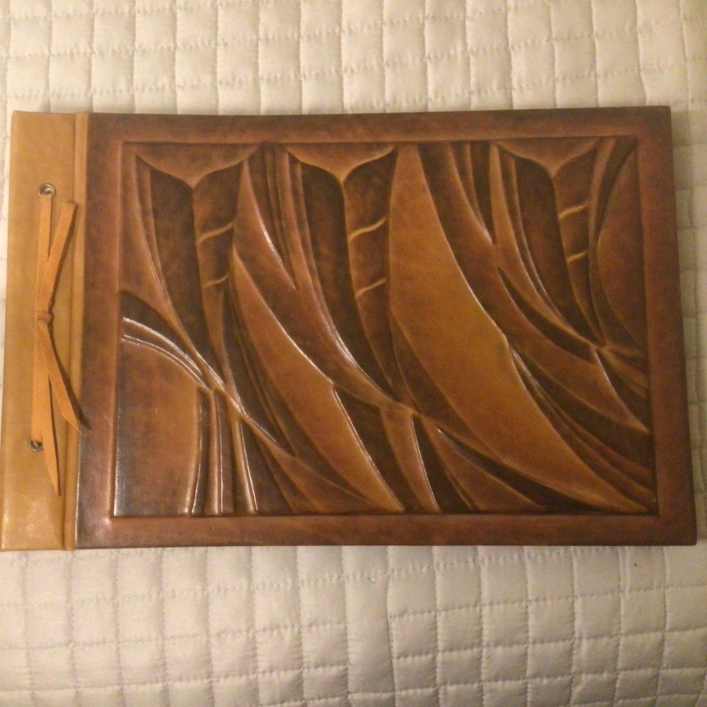 Leather Guest Sign-in Hardcover Book